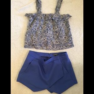Express blue shorts